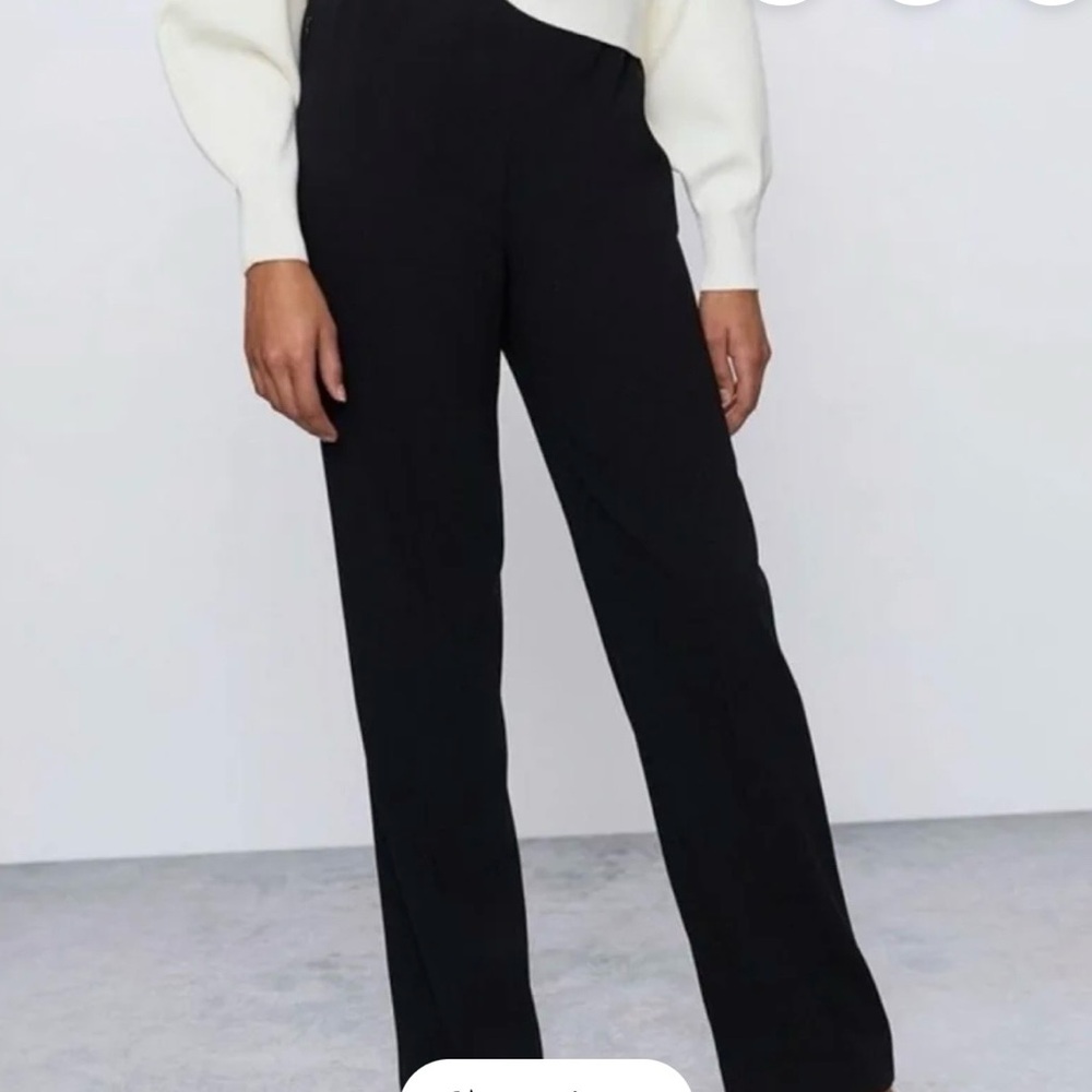 Aritzia Black High-Waisted Trousers